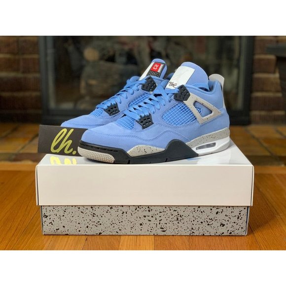 Size 10 Air Jordan 4 Retro "University Blue" - Picture 2 of 5